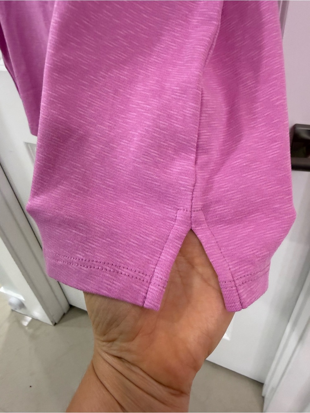 Rachel Zoe Scoop Neck Short Sleeve Tee in Magenta - Picture 4 of 7